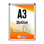 Alüminyum Çerçeve Rondo Köşe A3 30x42cm