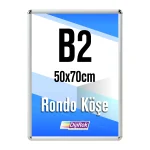 Alüminyum Çerçeve Rondo Köşe B2 50x70cm